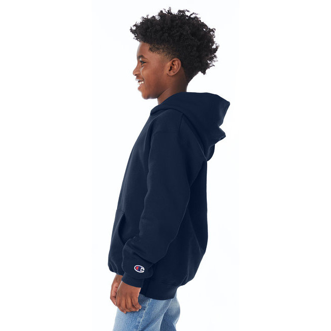 Youth Powerblend Pullover Hooded Sweatshirt - BLAcK - S(D0102HI3F9g)