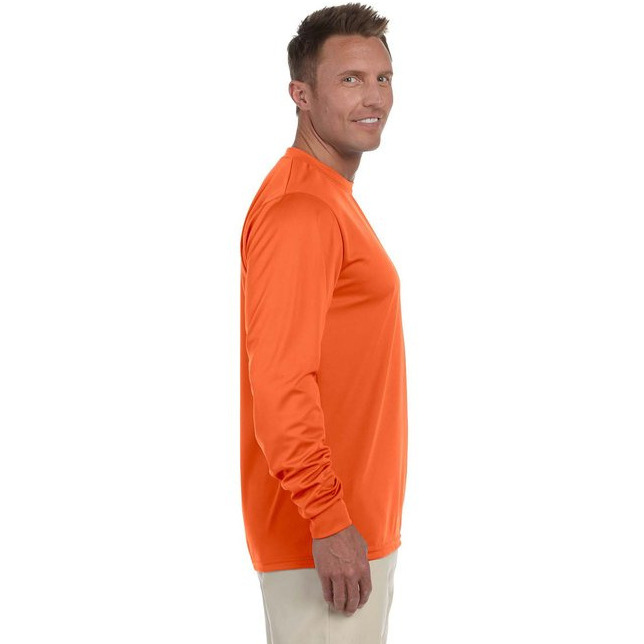 Adult Wicking Long-Sleeve T-Shirt - WHITE - L(D0102H7YSF8)
