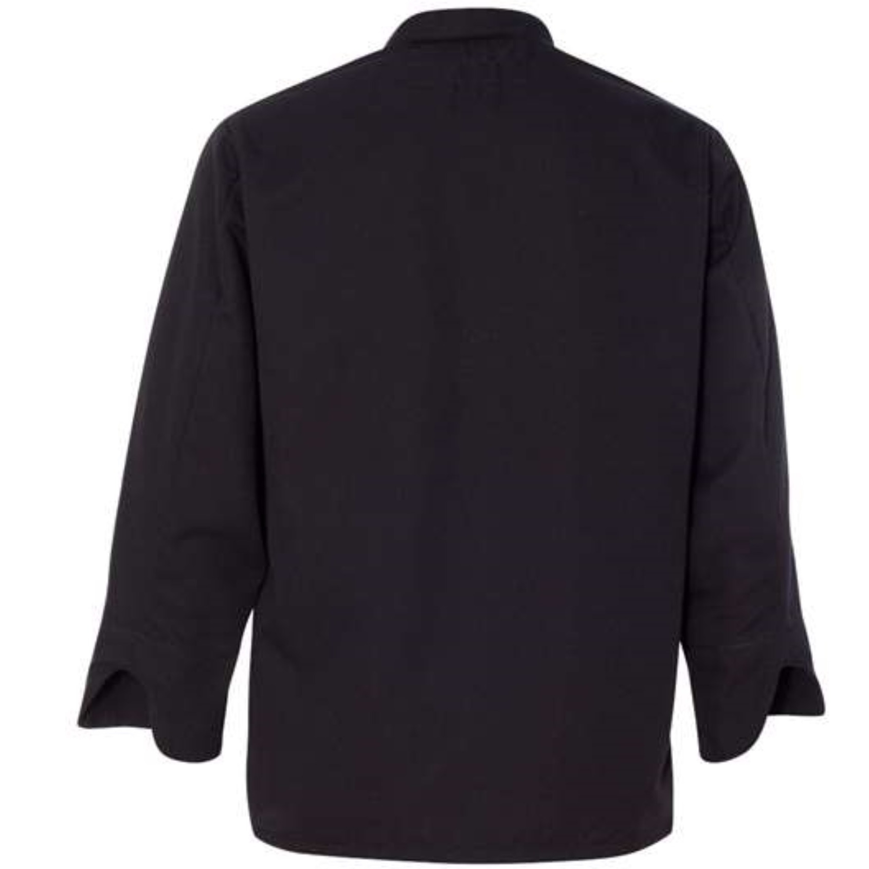 Chef Designs Black Knot Button Chef Coat - Black, L