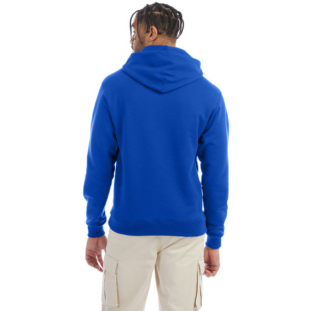 Adult Powerblend Pullover Hooded Sweatshirt - ROYAL BLUE HTHR - S(D0102HI3BPA)