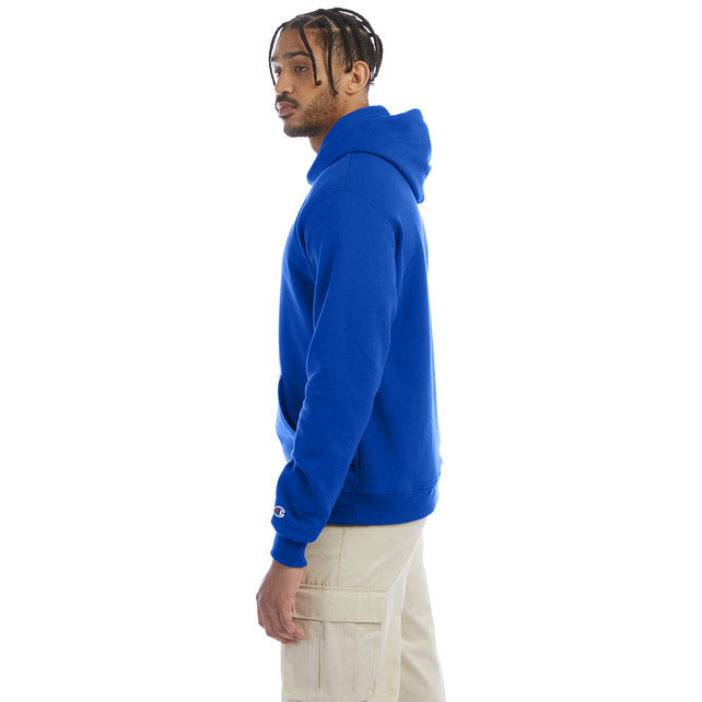 Adult Powerblend Pullover Hooded Sweatshirt - ROYAL BLUE HTHR - S(D0102HI3BPA)