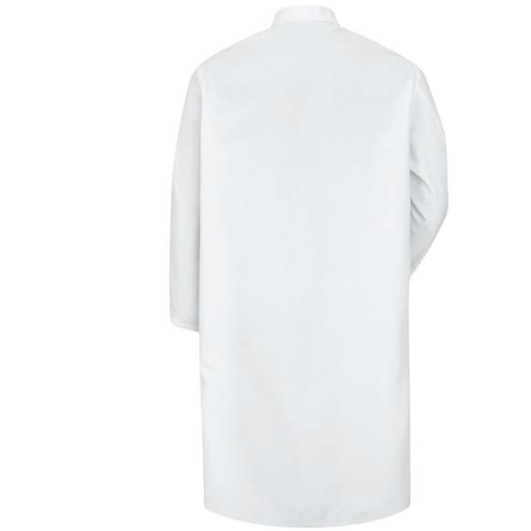 Red Kap Snap-Front Spun Polyester Butcher Coat - White, M