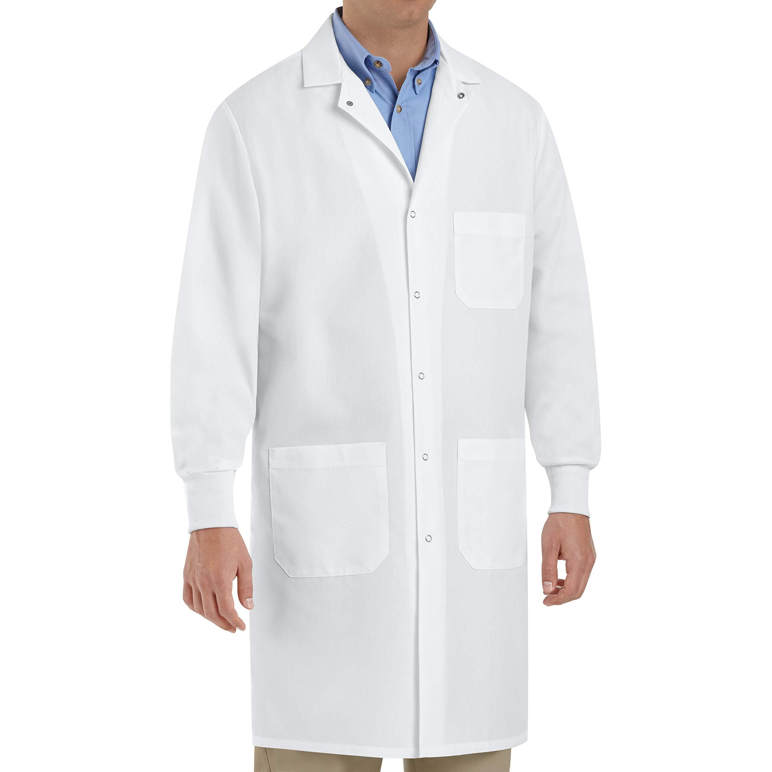 Red Kap Unisex Specialized Cuffed Lab Coat - White, XL
