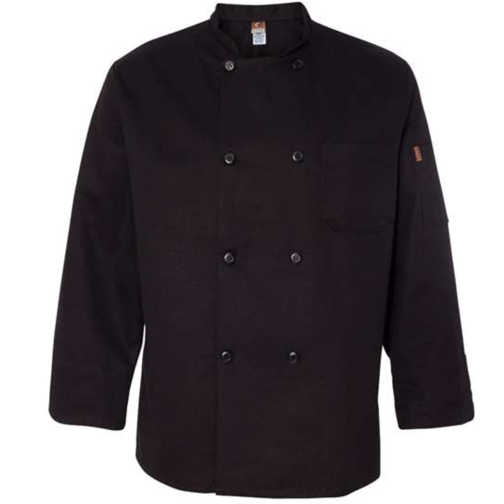Chef Designs Black Traditional Chef Coat - Black, L