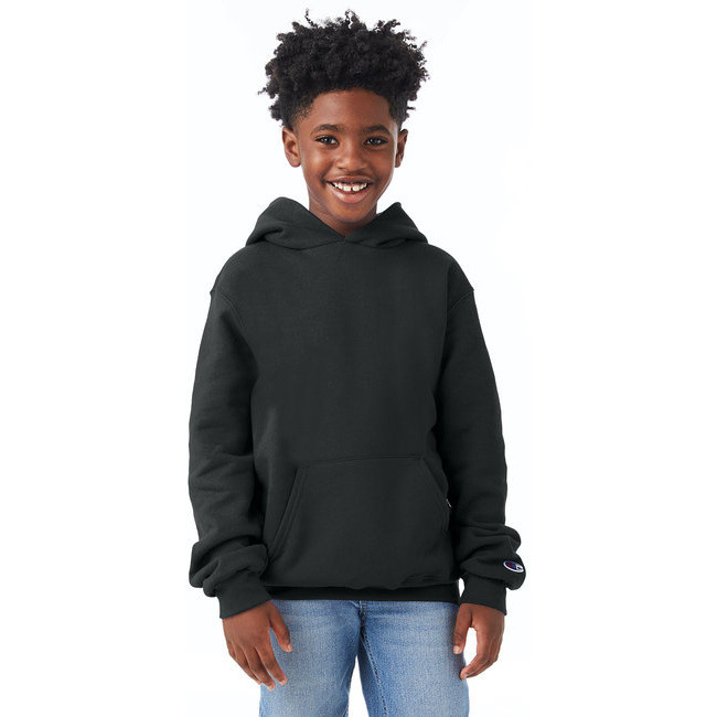 Youth Powerblend Pullover Hooded Sweatshirt - BLAcK - S(D0102HI3FA7)