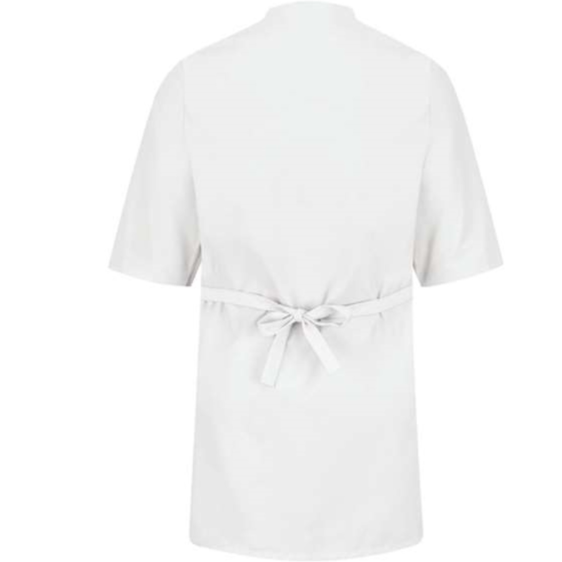 Red Kap Collarless Butcher Wrap - White, L
