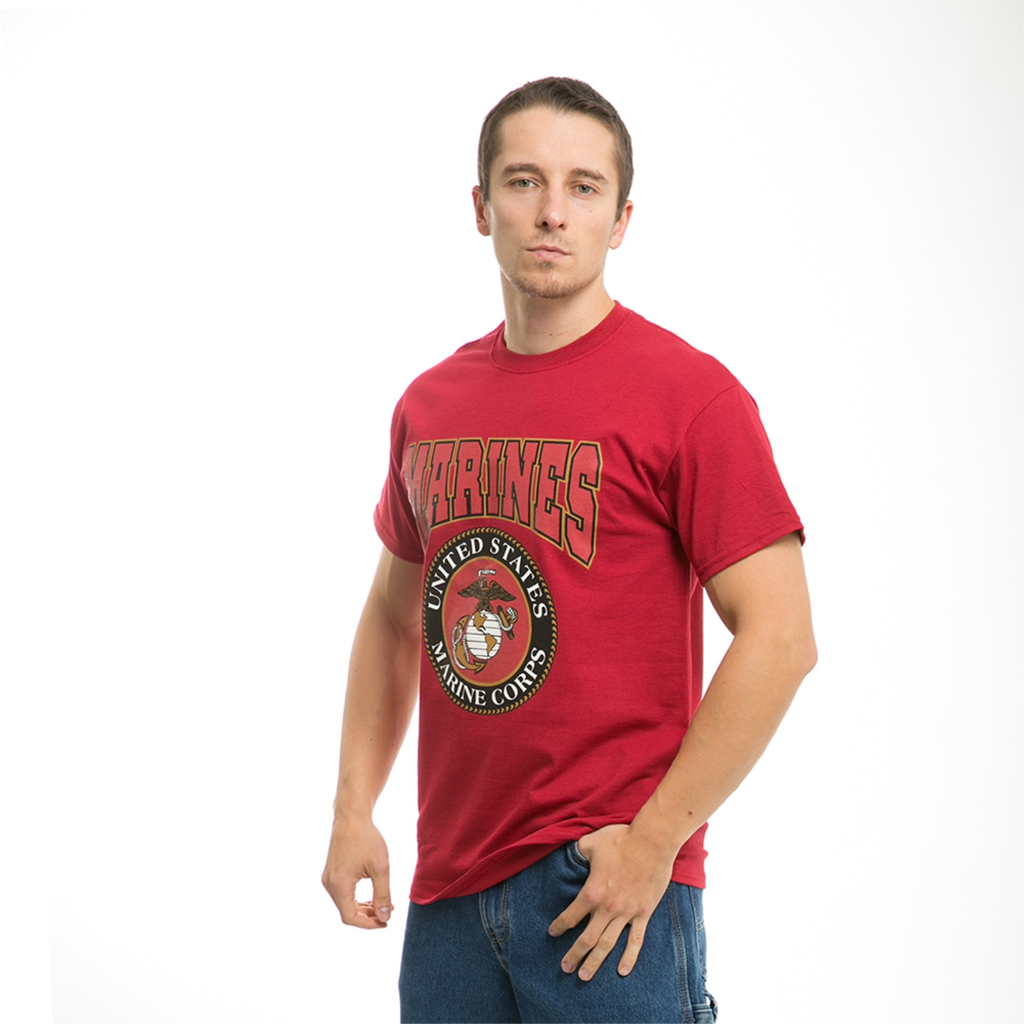 Classic Milit T's, Marines, Cardinal, L