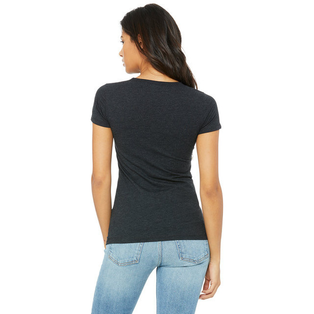 Ladies Triblend Short-Sleeve T-Shirt - cHAR BLK TRIBLND - S(D0102H7WJT6)