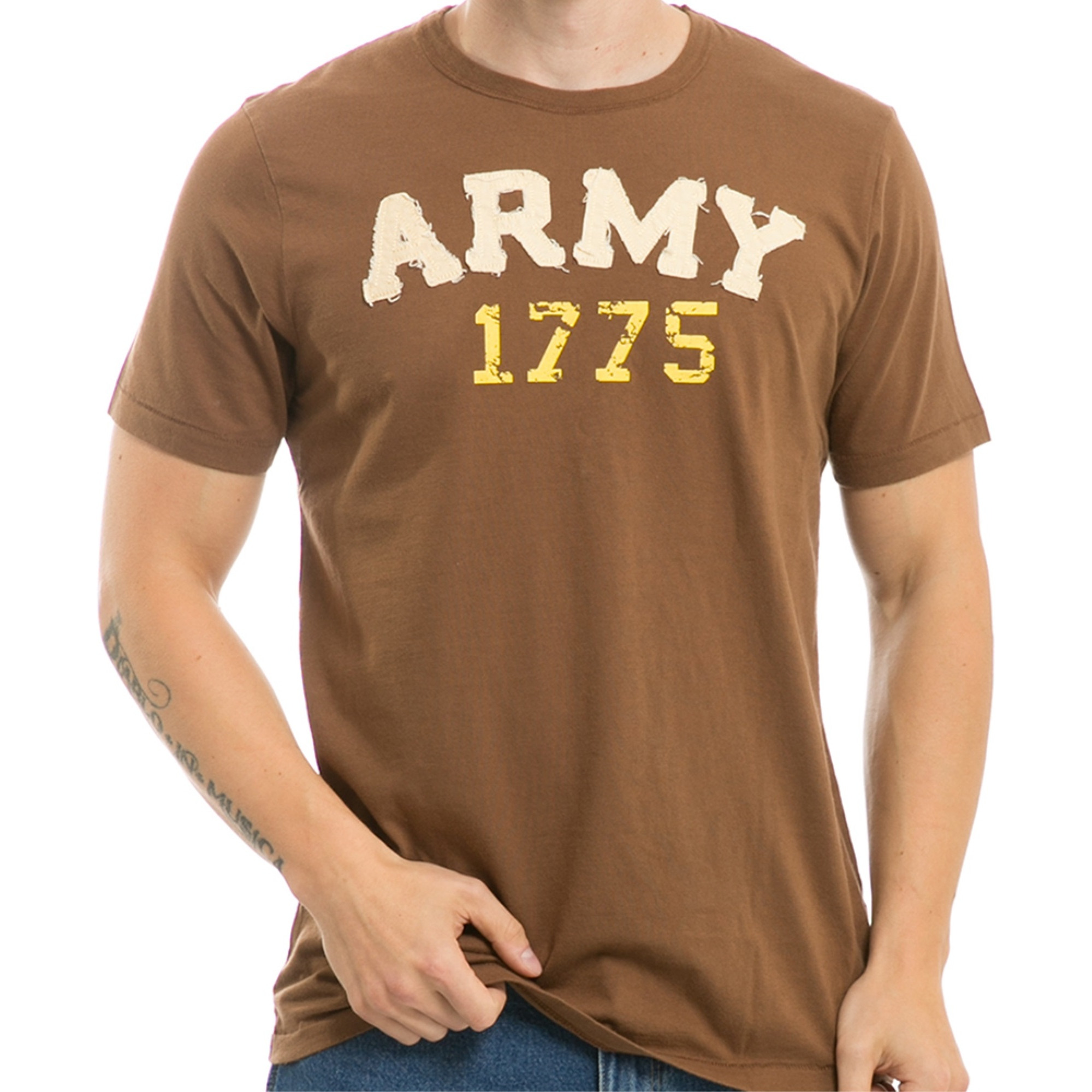Long Beach, Applique T's, Army, Brown XL