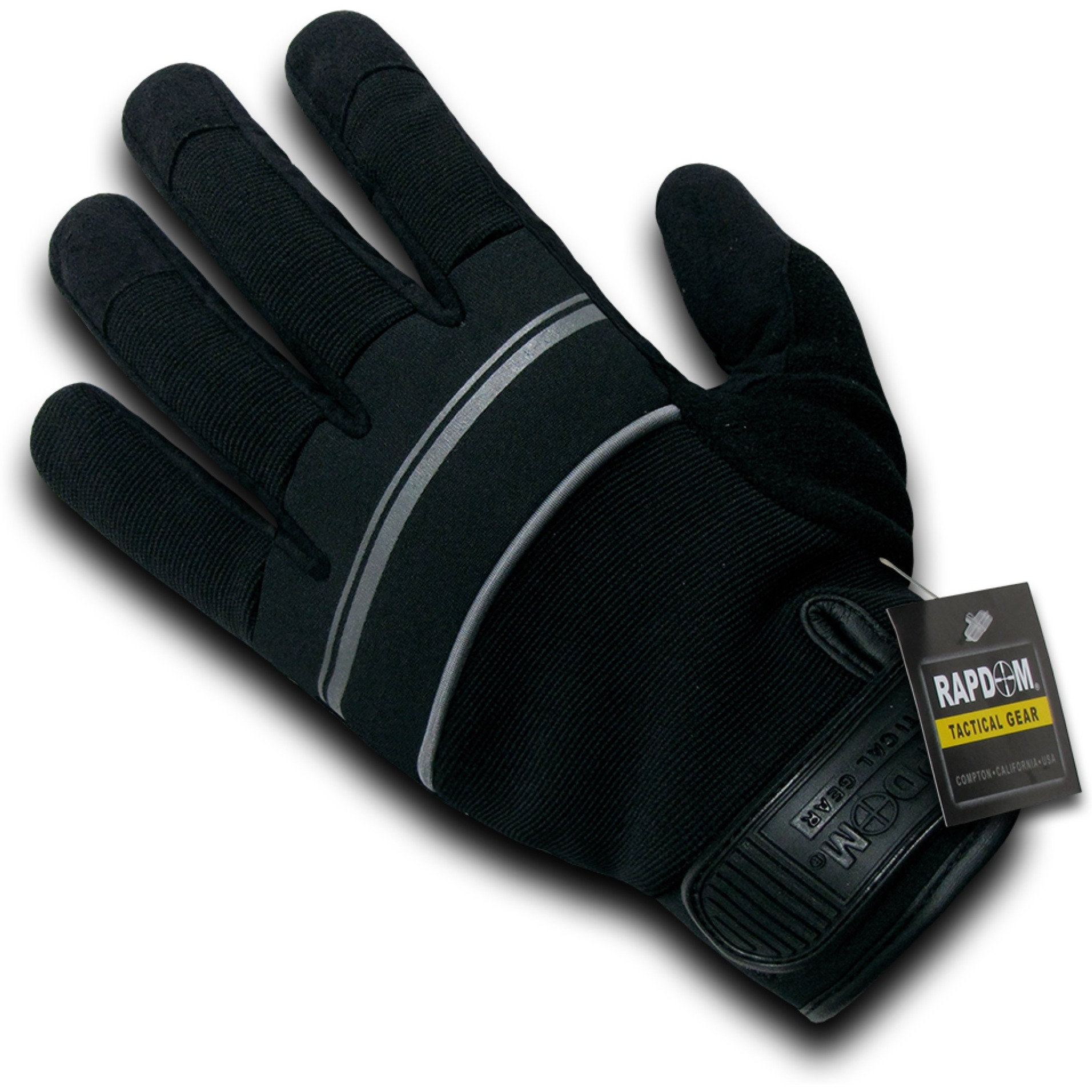 Silicon Palm Tactical Glove, Black, L
