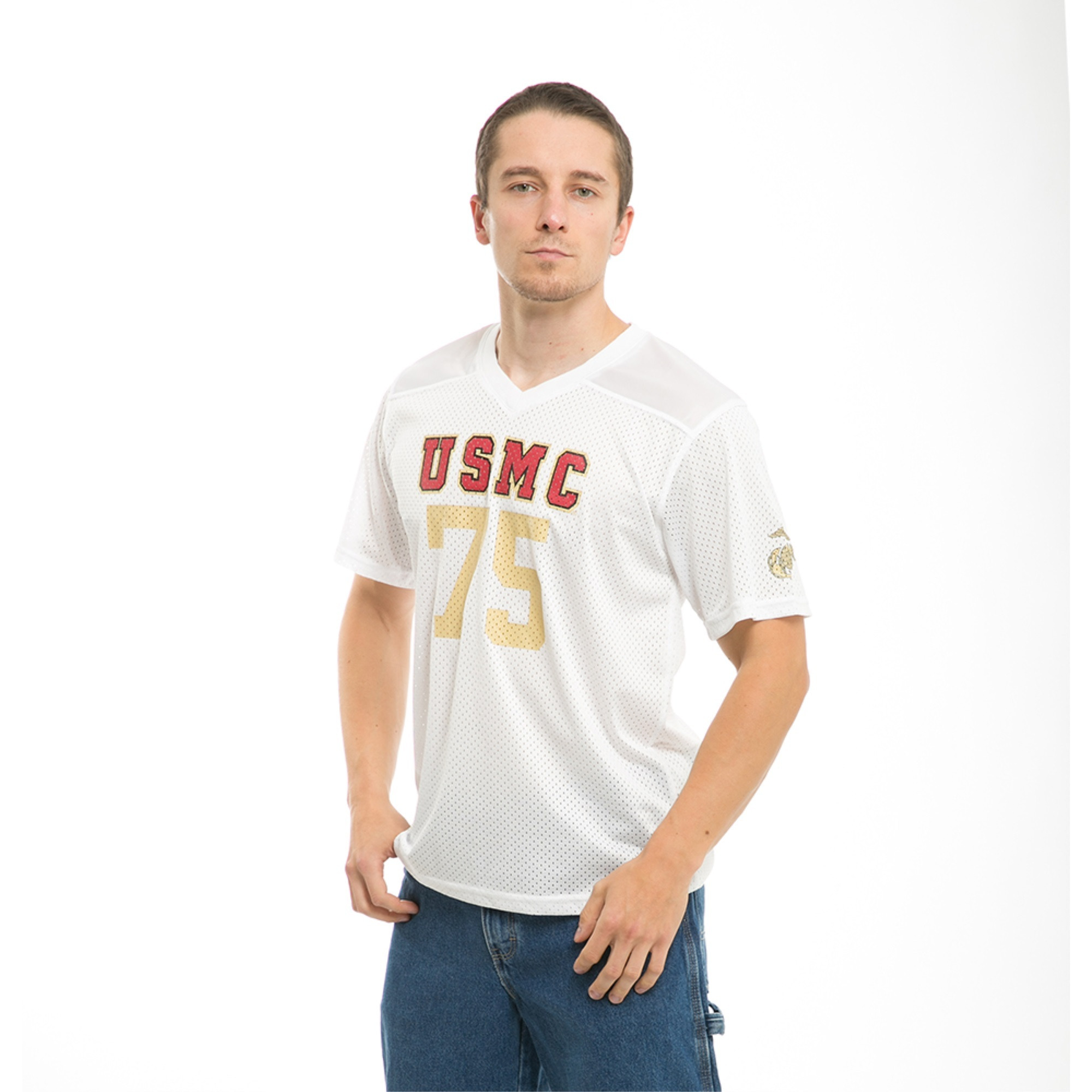Practice Jersey, Marines, White, M
