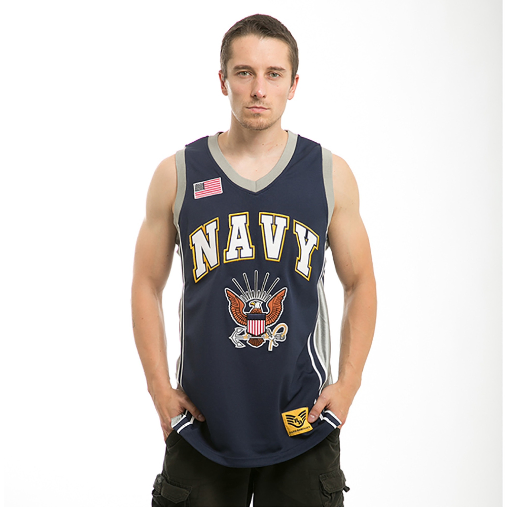 Basketball Jersey, Navy, Navy, XL