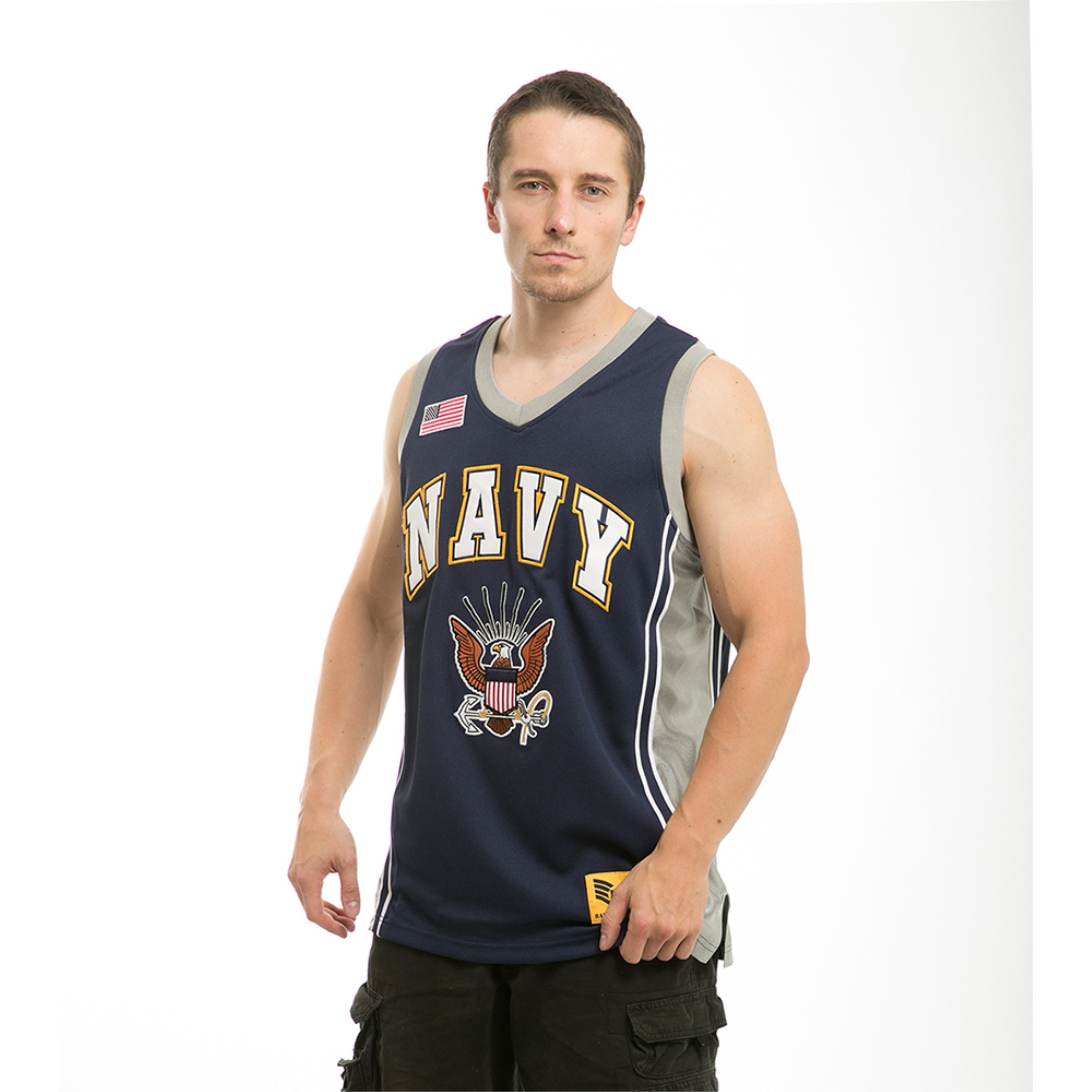 Basketball Jersey, Navy, Navy, XL