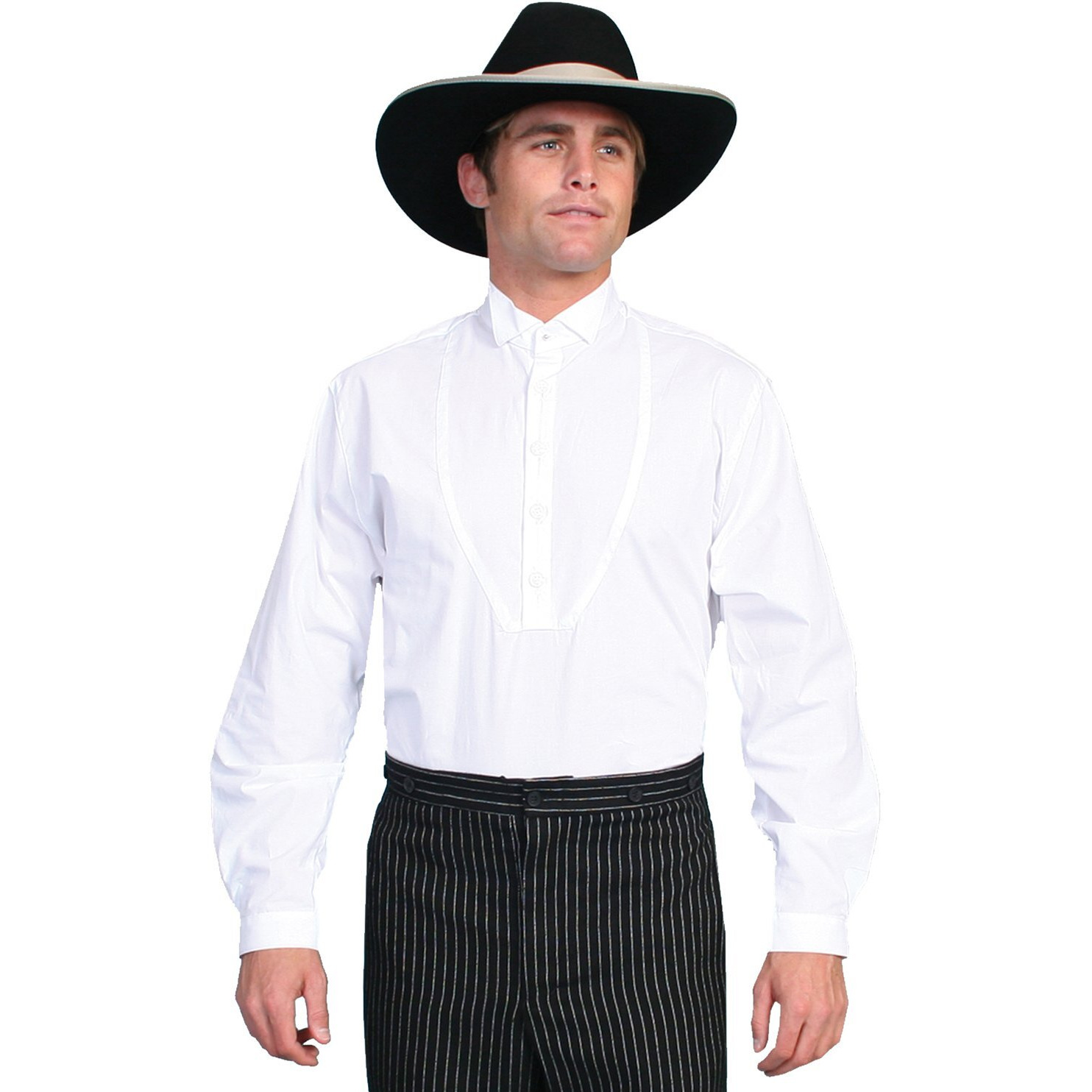 WING TIP COLLAR SHIRT