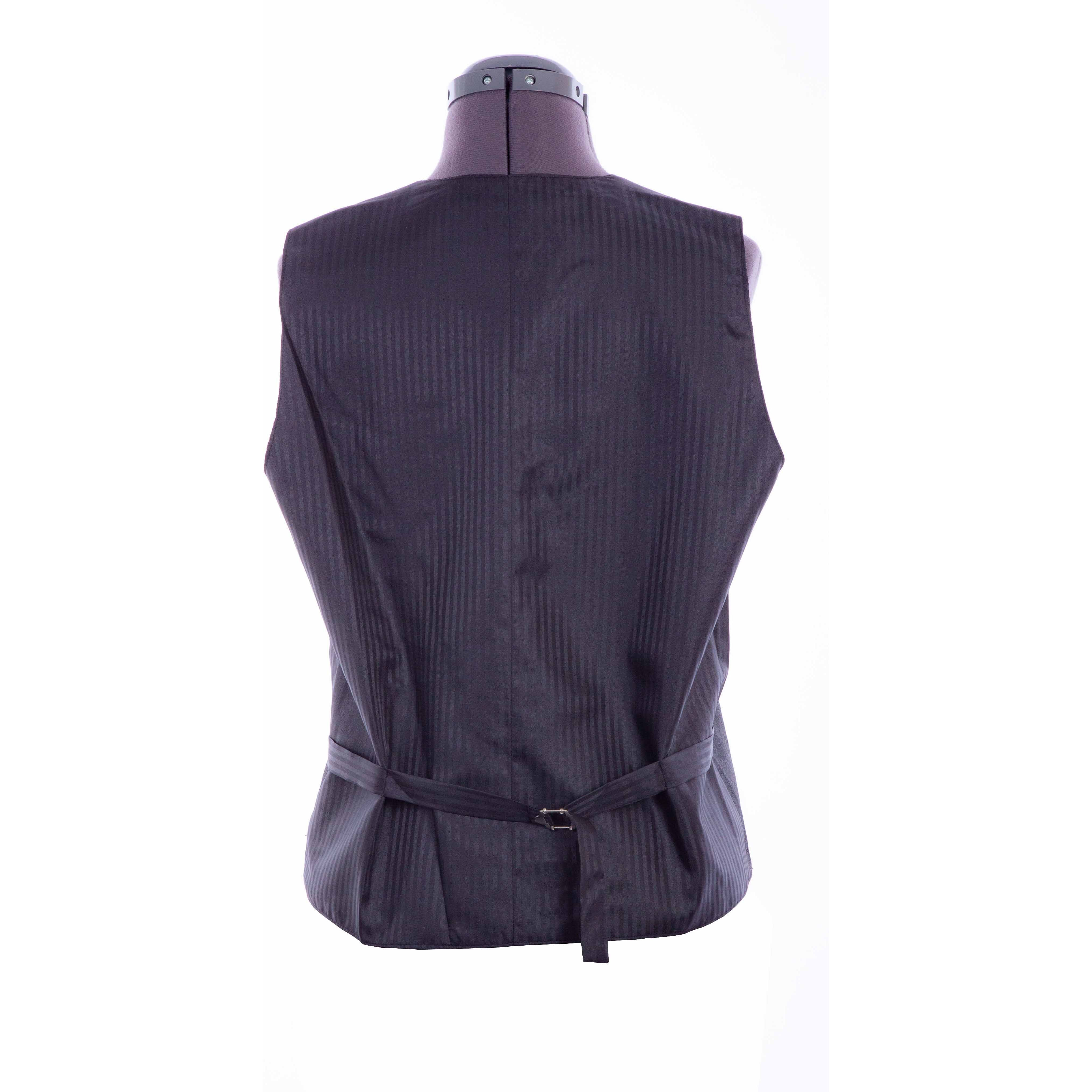 LADIES BLACK PAISLEY VEST