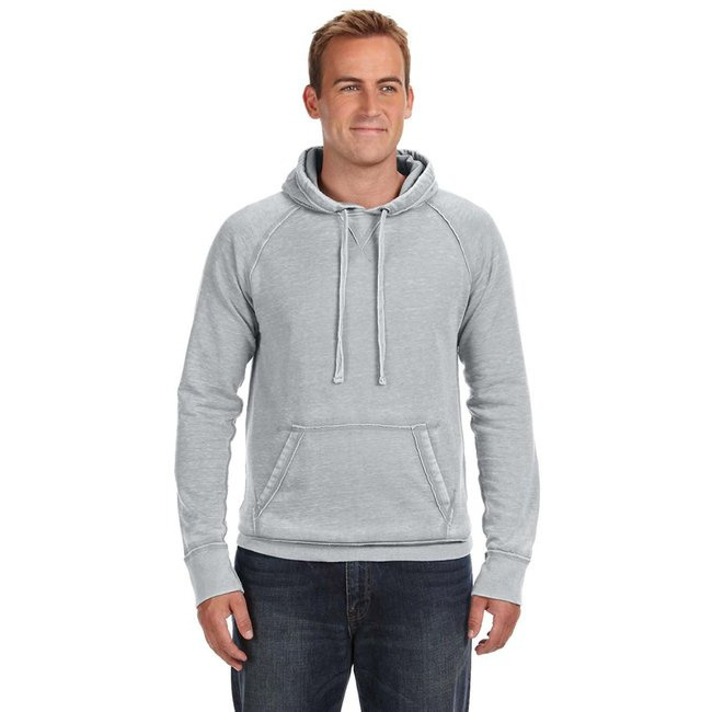 Adult Vintage Zen Fleece Pullover Hooded Sweatshirt - cEMENT - S(D0102H78382)