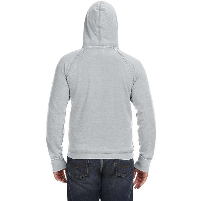 Adult Vintage Zen Fleece Pullover Hooded Sweatshirt - cEMENT - S(D0102H78382)