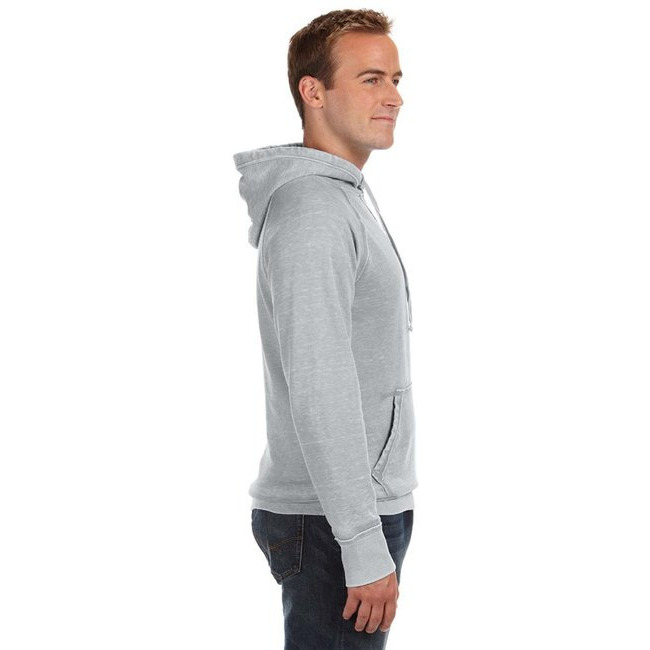 Adult Vintage Zen Fleece Pullover Hooded Sweatshirt - cEMENT - S(D0102H78382)