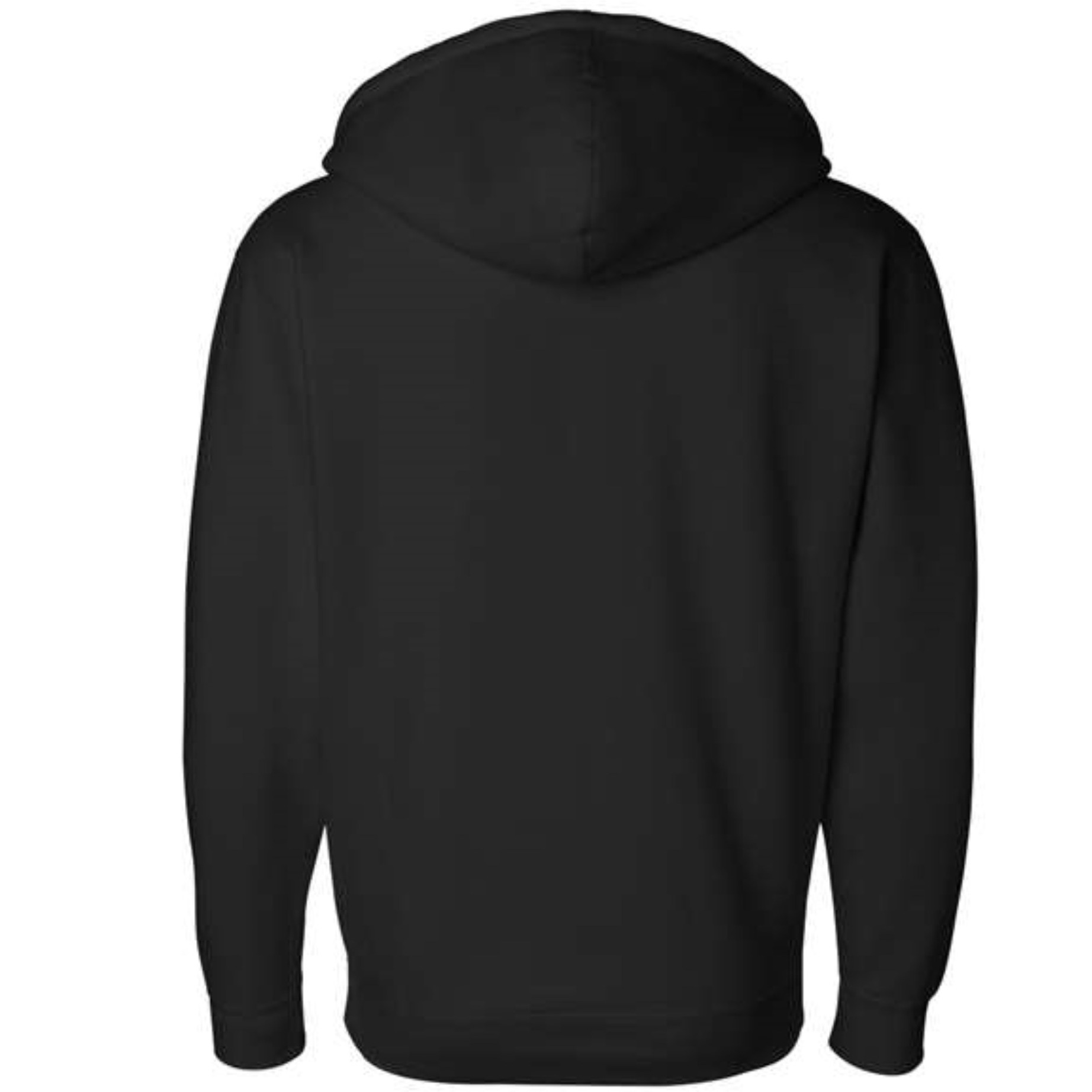 Independent Trading Co. Heavyweight Full-Zip Hooded Sweatshirt - Black, S