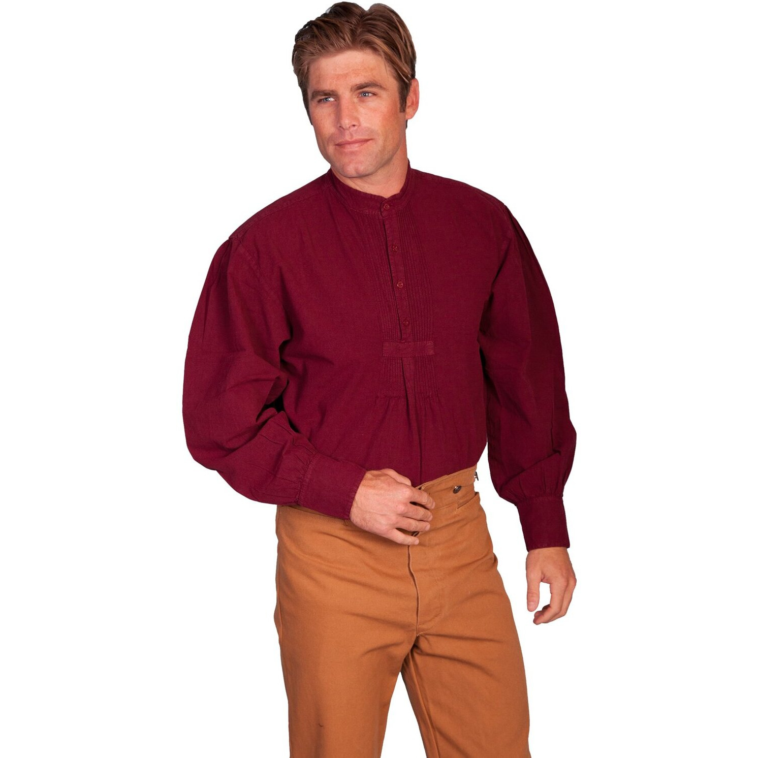 PLEATED FRONT PULLOVER