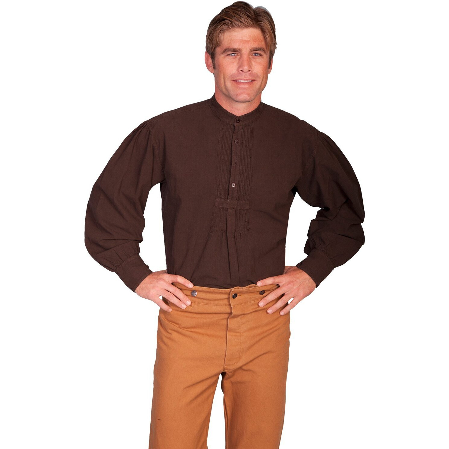 PLEATED FRONT PULLOVER