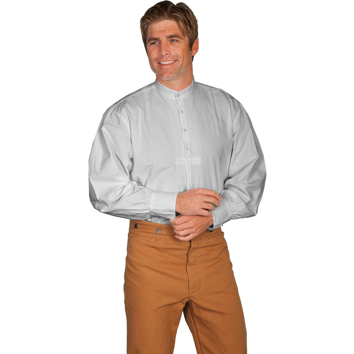 PLEATED FRONT PULLOVER
