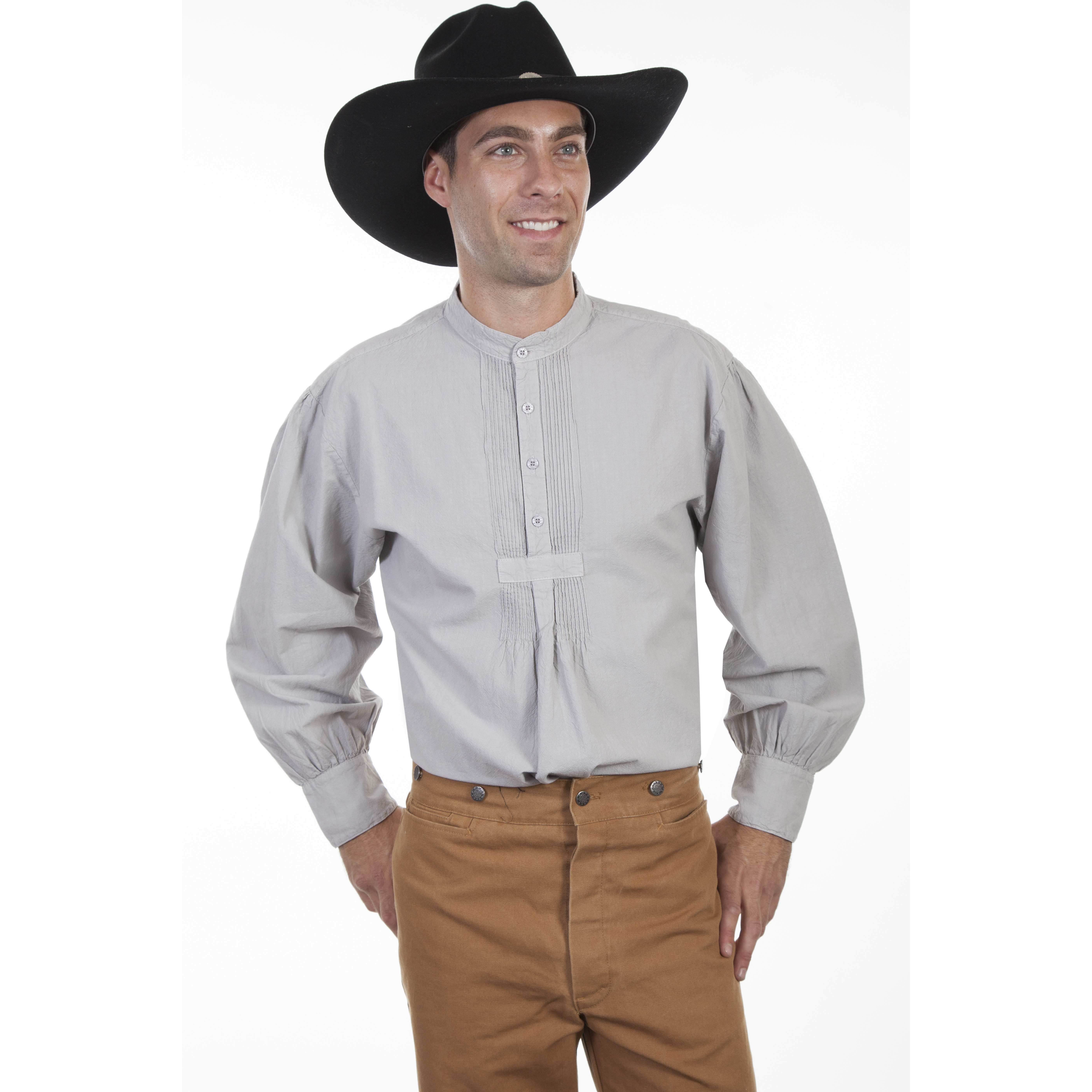 PLEATED FRONT PULLOVER