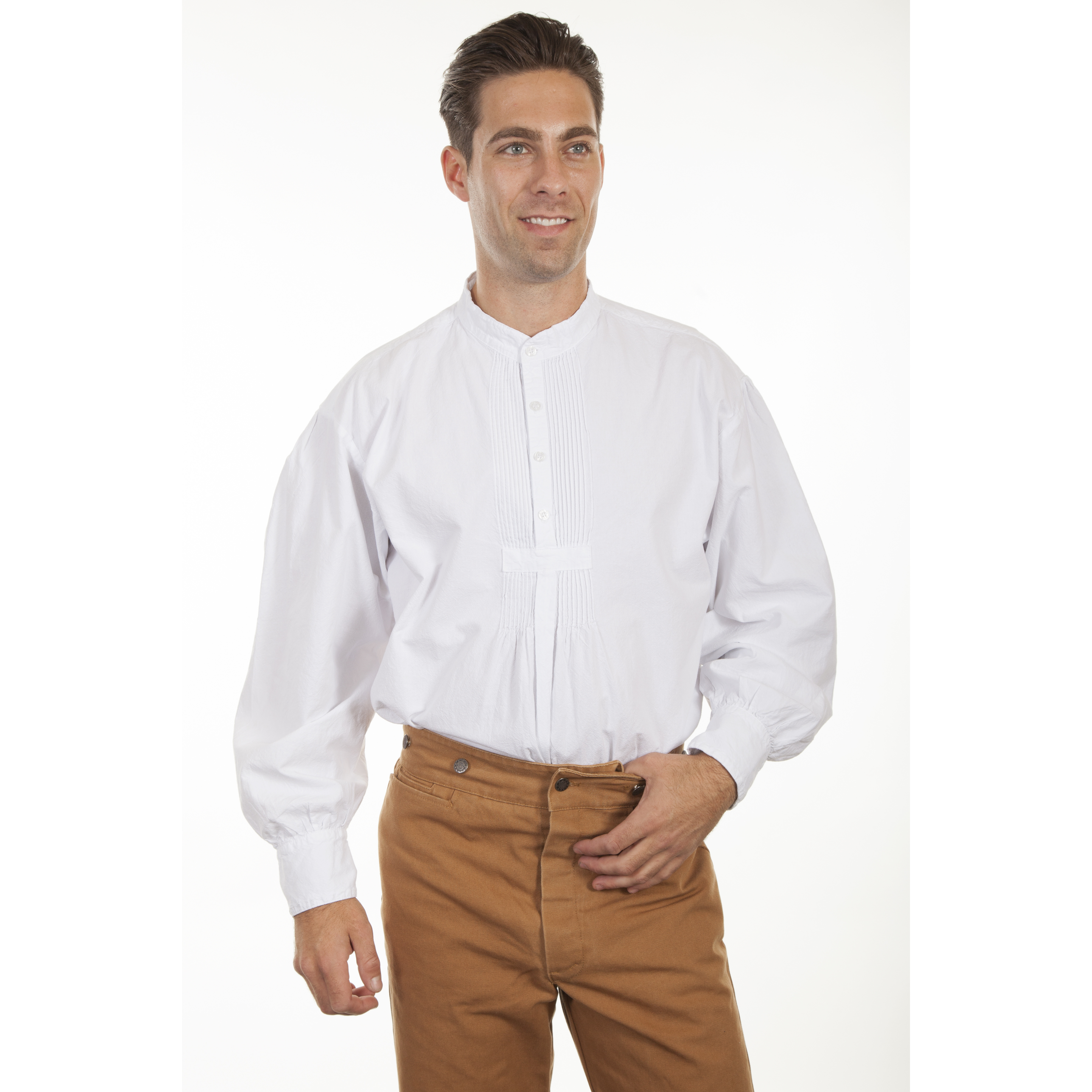 PLEATED FRONT PULLOVER