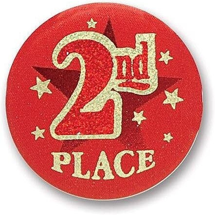 2nd  Place Satin Button
