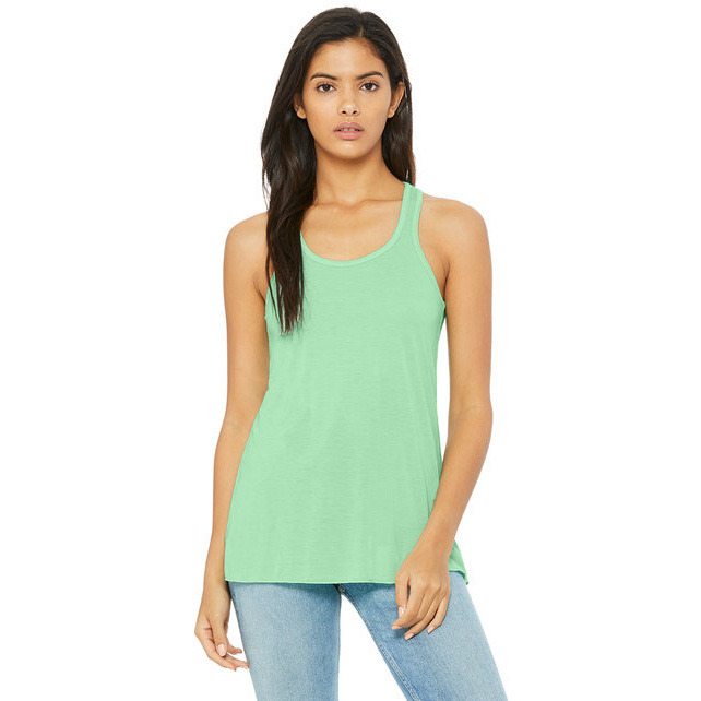 Ladies Flowy Racerback Tank - ATHLETIc HEATHER - S(D0102H7K7ST)