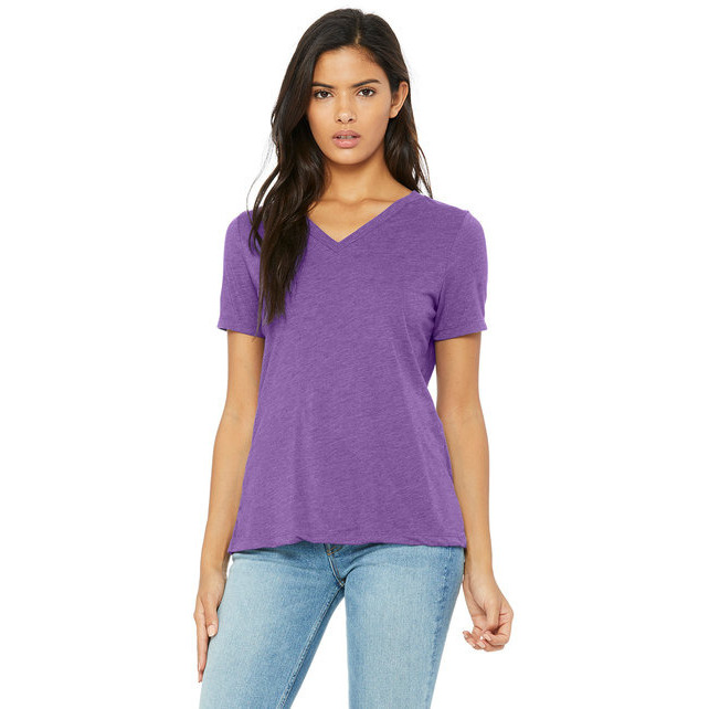 Bella + Canvas 6415 Ladies Relaxed Triblend V-Neck T-Shirt