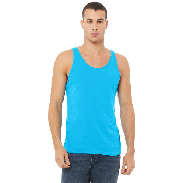 Unisex Jersey Tank - NEON BLUE - XS(D0102H7WSLP)
