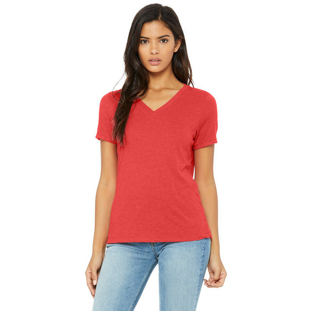 Bella + Canvas 6415 Ladies Relaxed Triblend V-Neck T-Shirt
