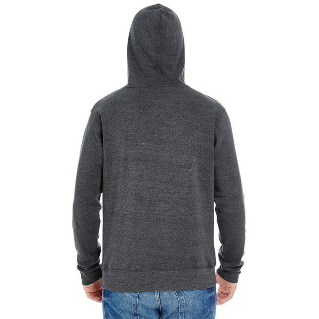 Adult Triblend Pullover Fleece Hooded Sweatshirt - BLAcK TRIBLEND - XS(D0102H78TJP)
