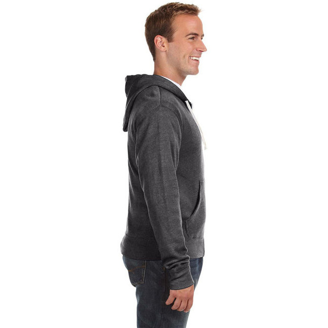 Adult Triblend Full-Zip Fleece Hooded Sweatshirt - BLAcK TRIBLEND - XS(D0102H78TFX)