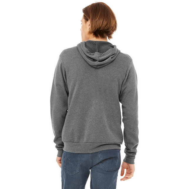 Unisex Sponge Fleece Full-Zip Hooded Sweatshirt - ASPHALT - 2XL(D0102H7WMV2)