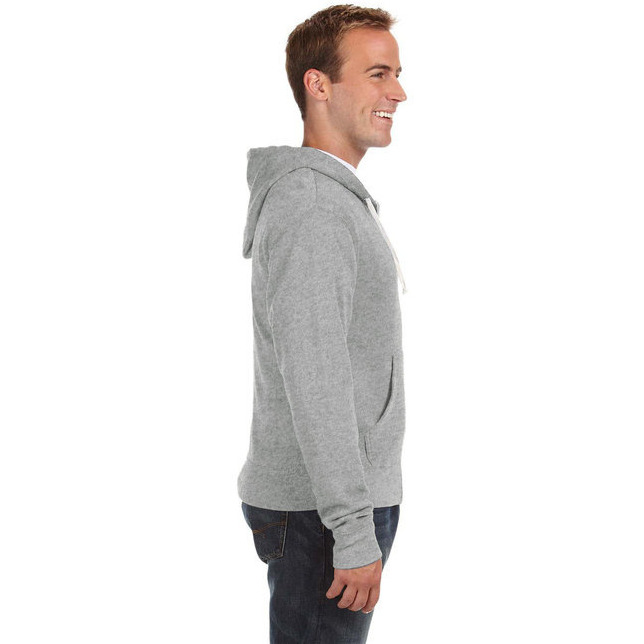 Adult Triblend Full-Zip Fleece Hooded Sweatshirt - BLAcK TRIBLEND - XS(D0102H78TWT)