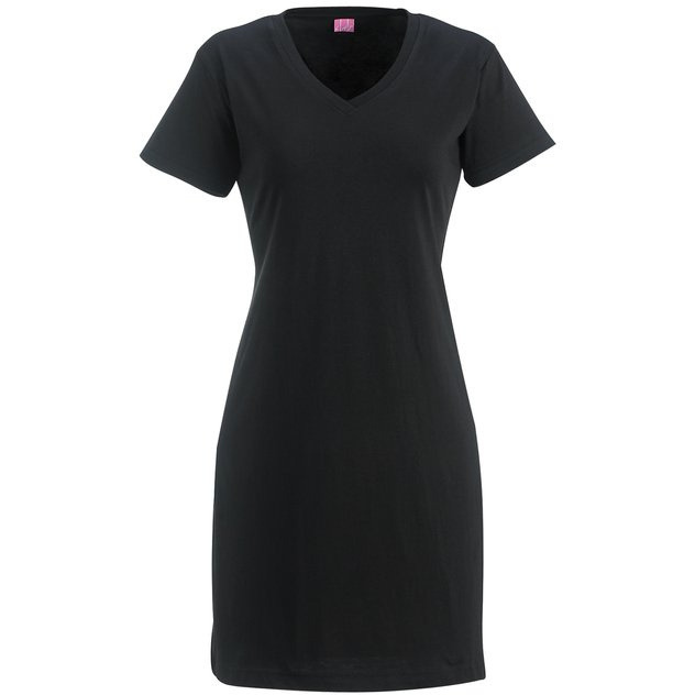 Ladies V-Neck cover-Up - BLAcK - SM(D0102H7DZRT)