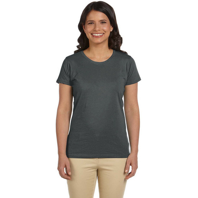 Ladies 44 oz 100% Organic cotton classic Short-Sleeve T-Shirt - BLAcK - S(D0102H7ZQYX)