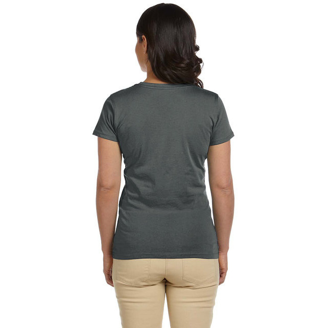 Ladies 44 oz 100% Organic cotton classic Short-Sleeve T-Shirt - BLAcK - S(D0102H7ZQYX)