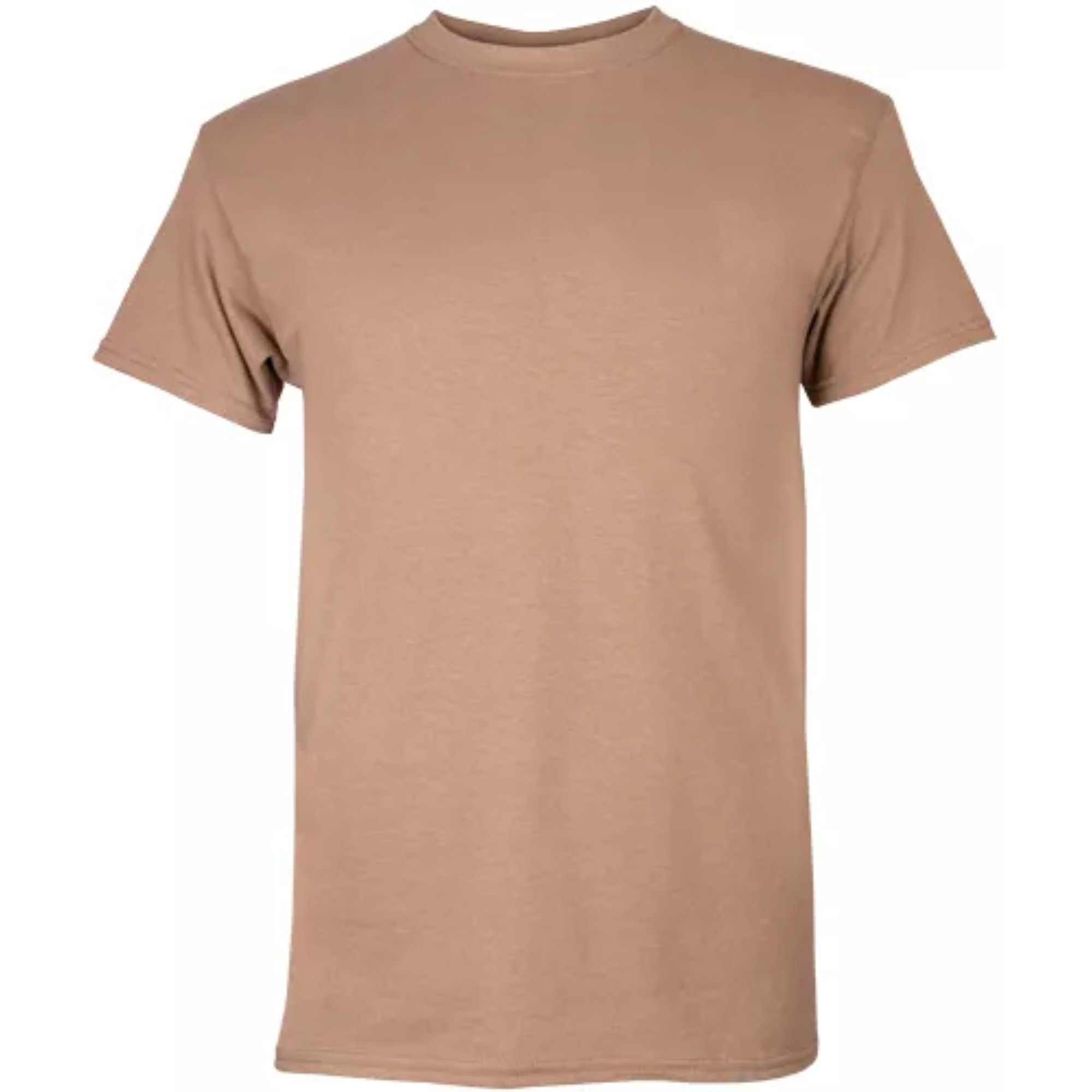 Men's Short Sleeve T-Shirt Brown 3XL