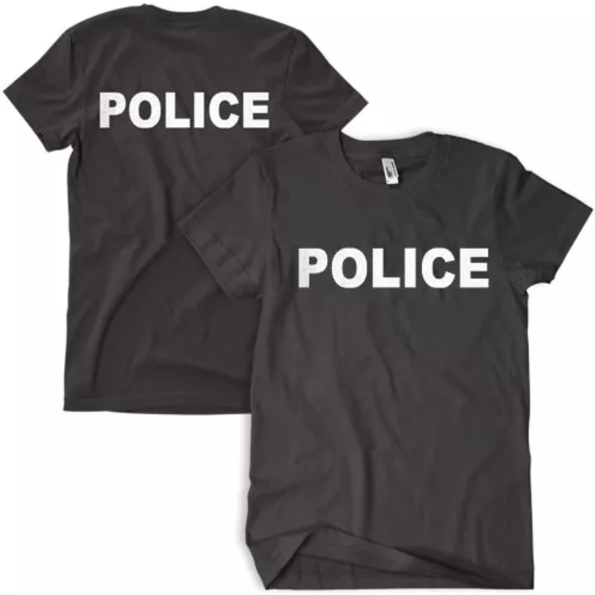 Police T-Shirt Black - Medium