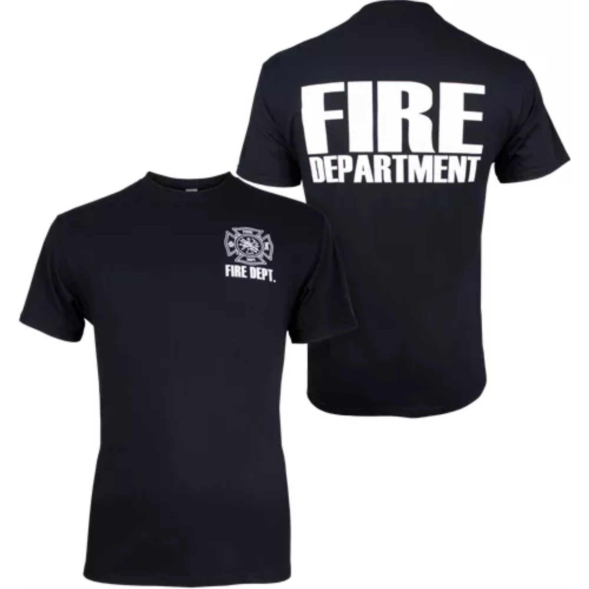 Fire Department Logo T-Shirt Black - Large