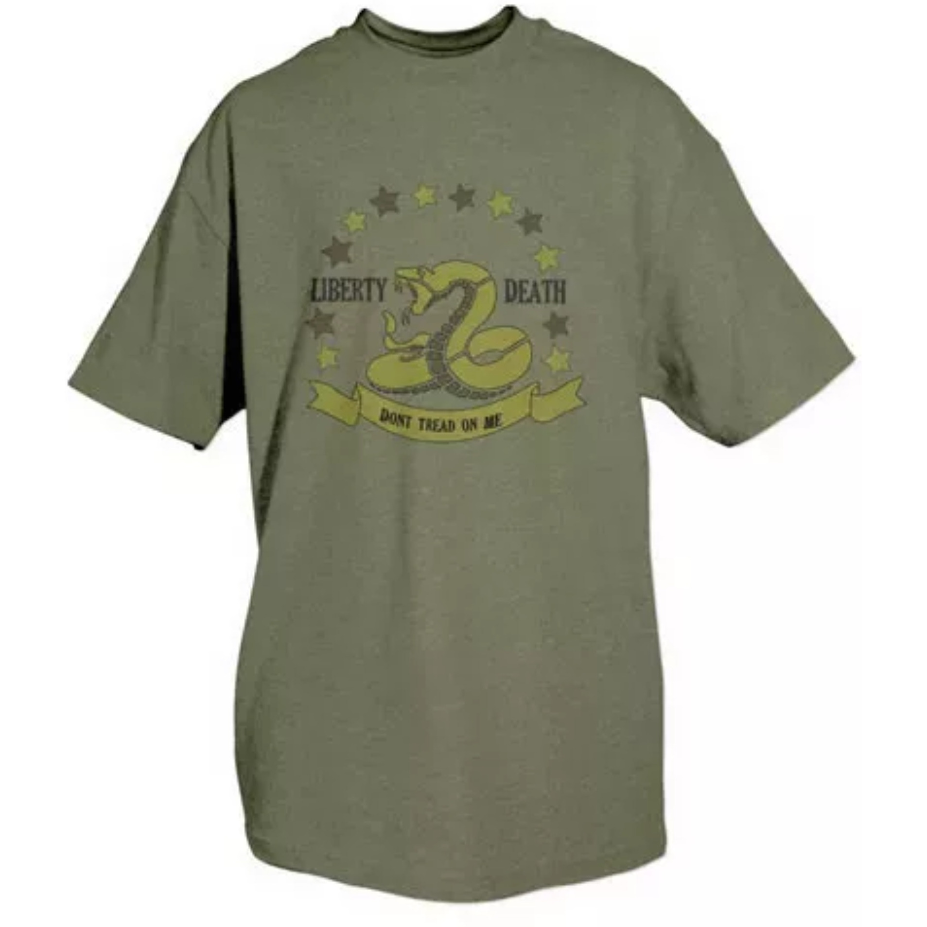 Don't Tread On Me T-Shirt Olive Drab - 2XL
