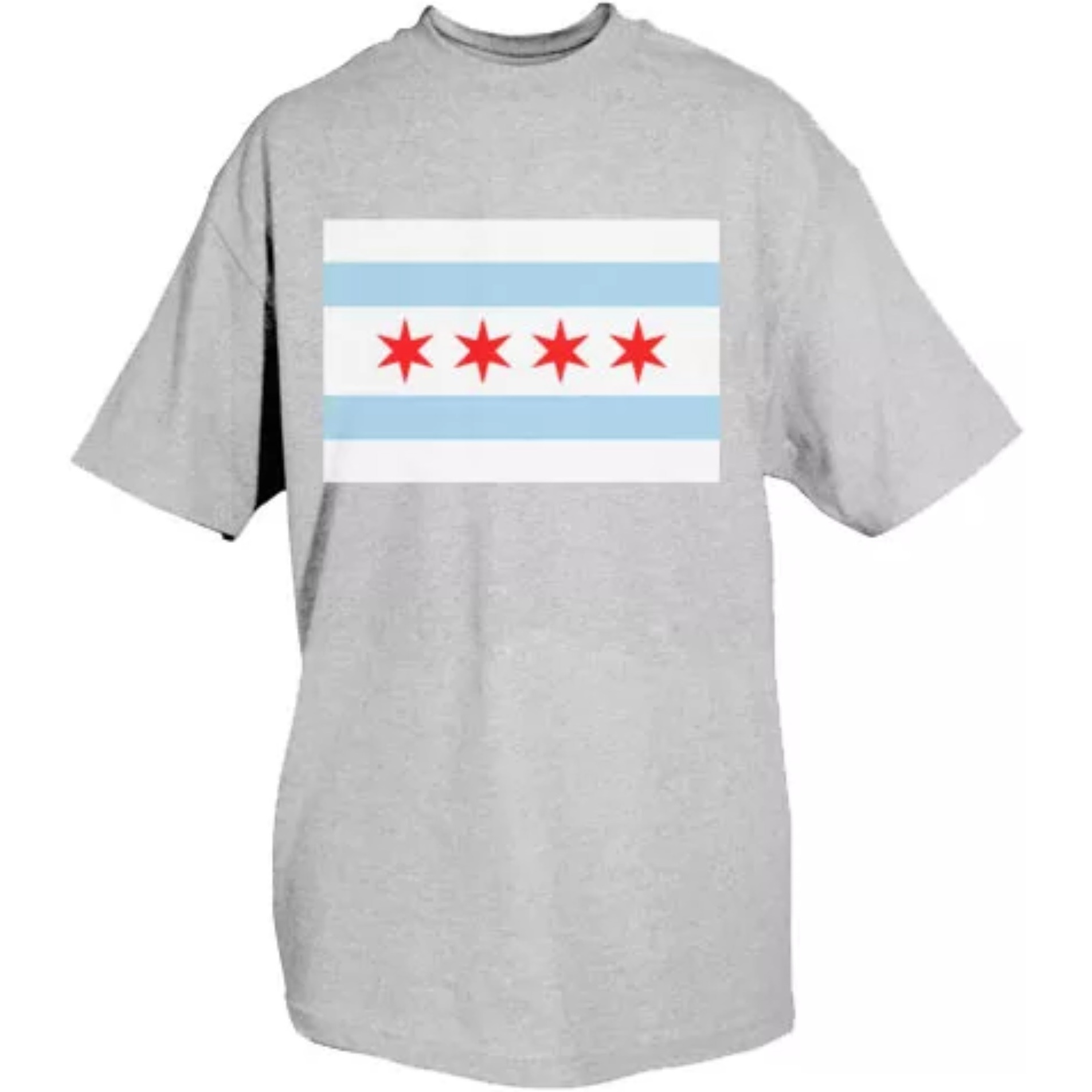 Chicago Flag T-Shirt Grey - XL
