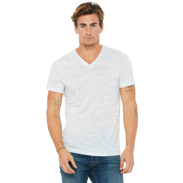 Bella + Canvas 3655C Unisex Textured Jersey V-Neck T-Shirt