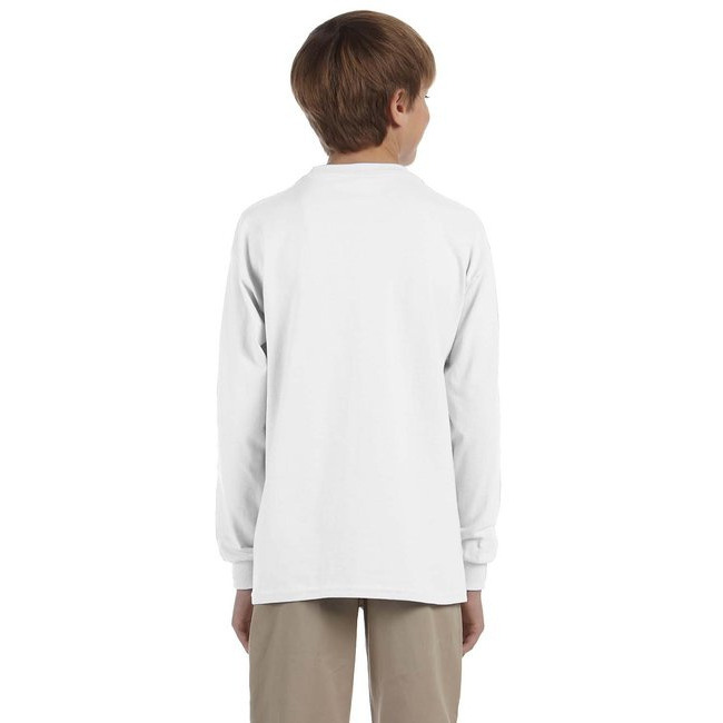 Youth DRI-POWER AcTIVE Long-Sleeve T-Shirt - FOREST gREEN - S(D0102HI3DHW)