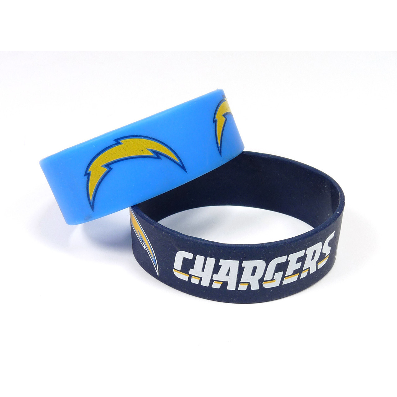 Los Angeles Chargers Bracelets 2 Pack Wide