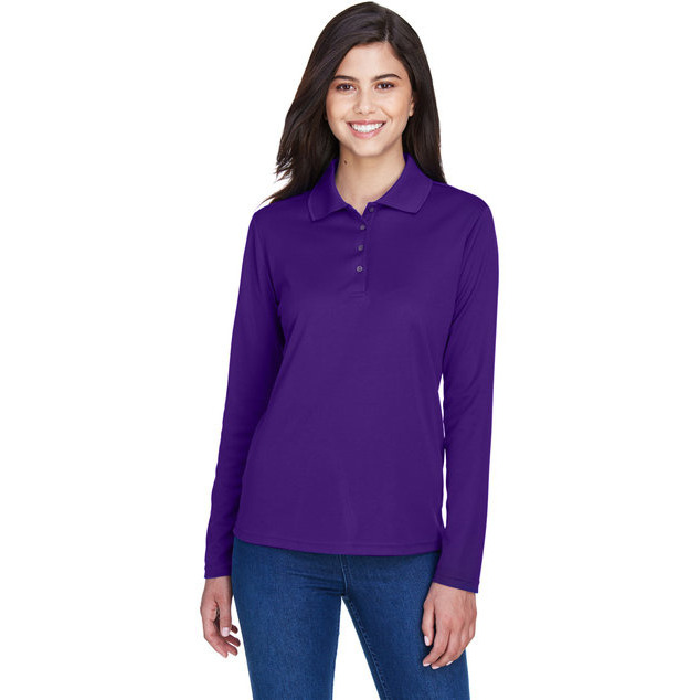 CORE365 78192 Ladies Pinnacle Performance Long-Sleeve Piqu Polo