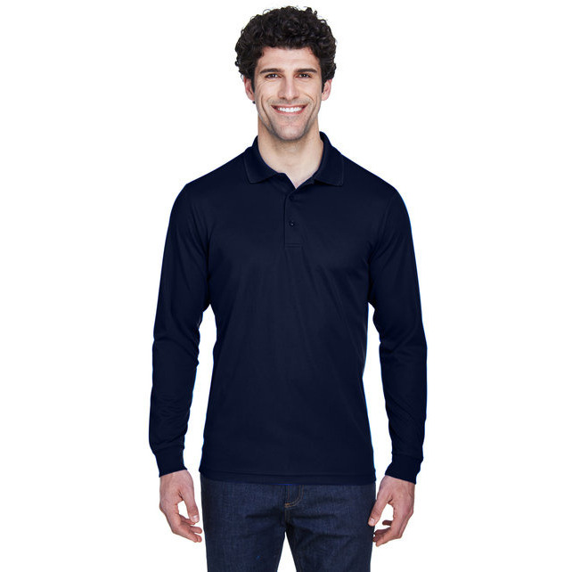 CORE365 88192T Mens Tall Pinnacle Performance Long-Sleeve Piqu Polo